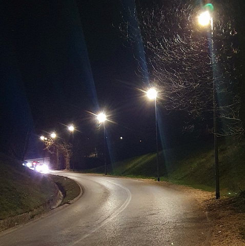 Nuova linea di pubblica illuminazione tra Ponterio e Porta Perugina